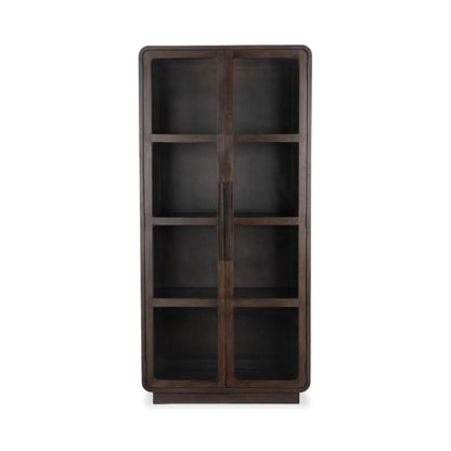 Rogers - Solid Wood Tall Cabinet - Brown