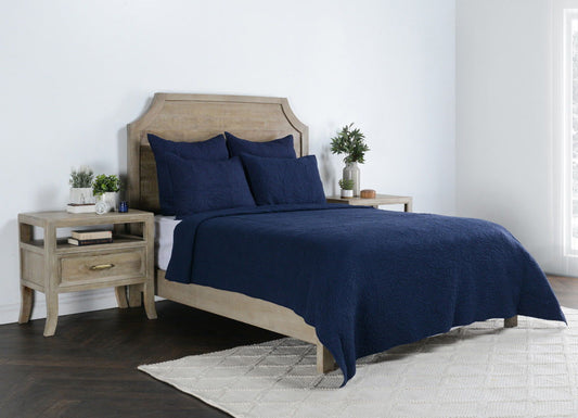 Elara - Standard Sham - Indigo