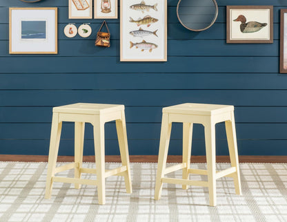 Lake House - Counter Height Backless Stool - Golden Hour