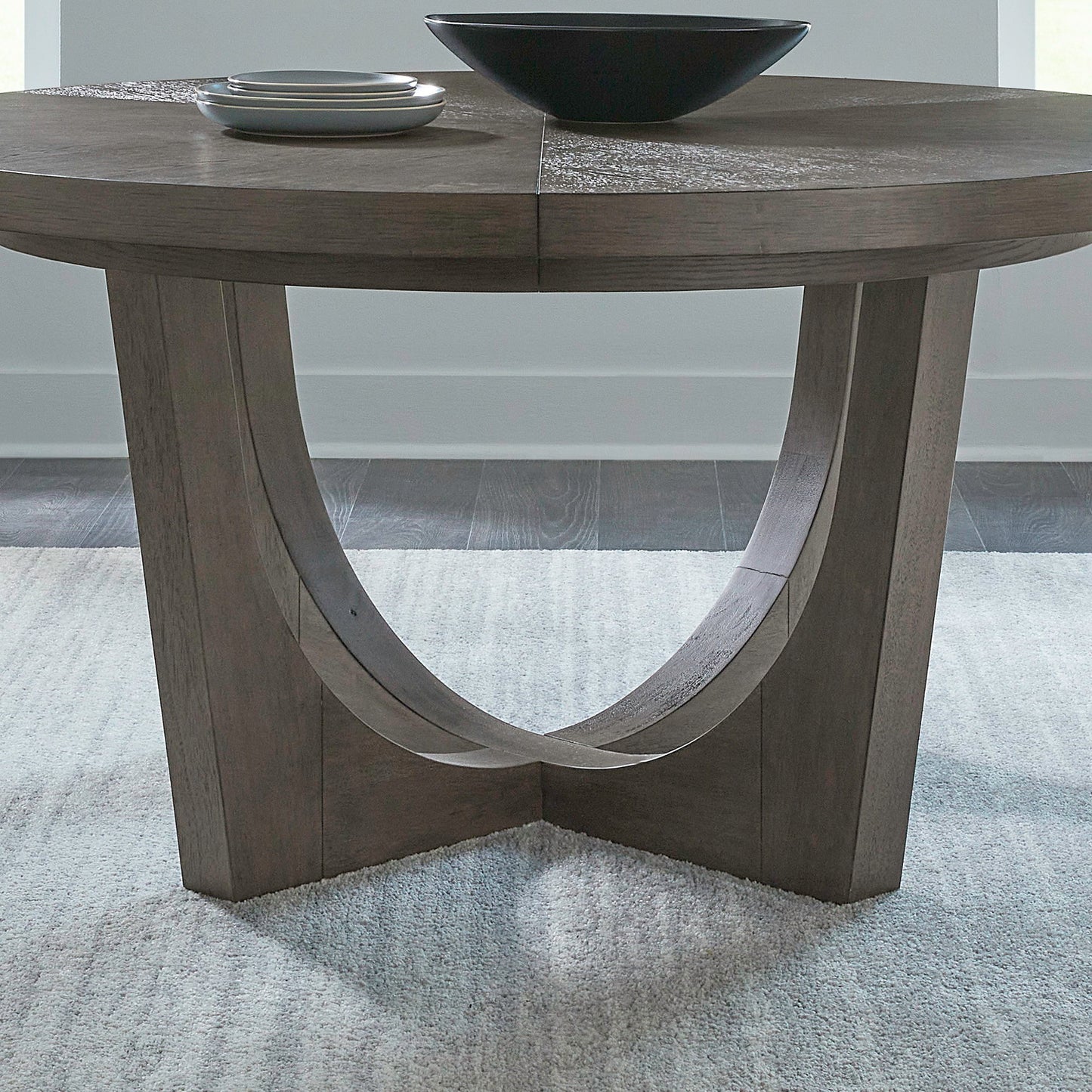 Cascade Falls - Round Pedestal Table Base - Satin Espresso