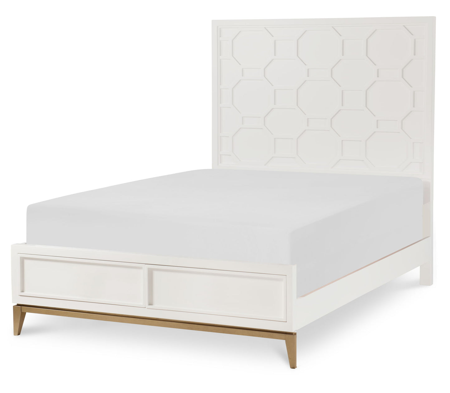 Chelsea by Rachael Ray - Full Panel Footboard With Slat Roll - White