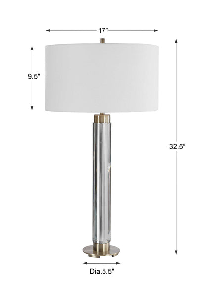 Davies - Modern Table Lamp - Pearl Silver