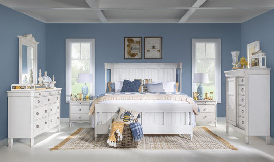 Vintage Market - Scalloped Mirror - Picket Fence