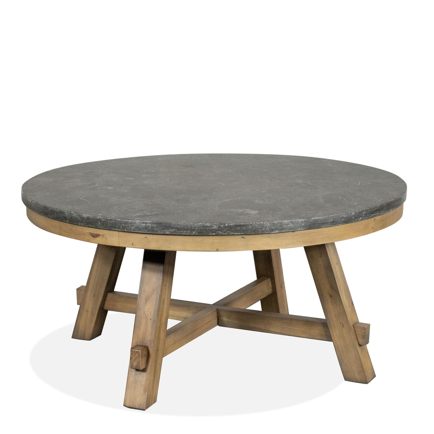 Weatherford - Round Coffee Table Top - Bluestone