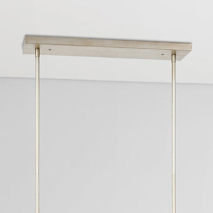 Sydney - Chandelier - Antique Silver Painting