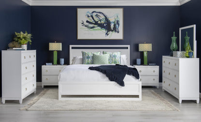 Summerland - King Panel Headboard - White