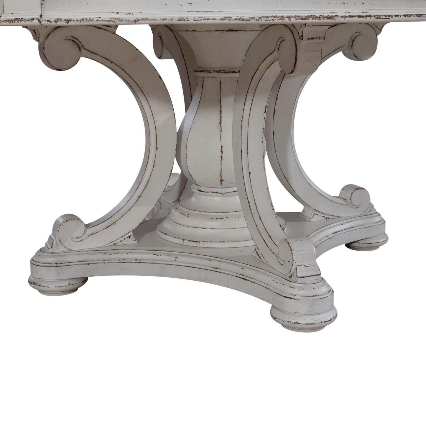 Magnolia Manor - Round Pedestal Table Base - Antique White