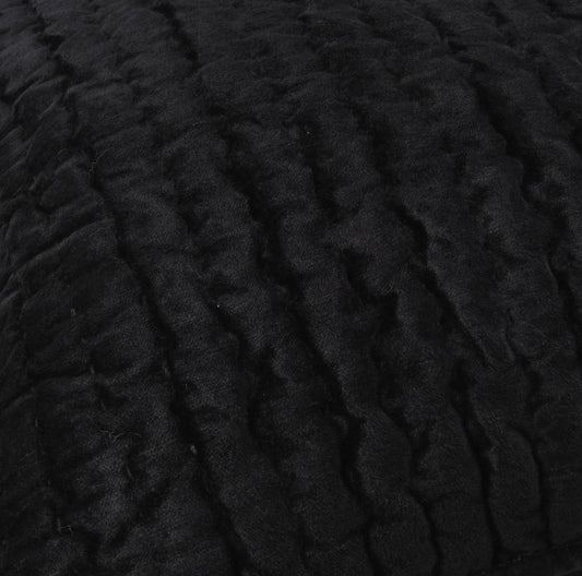 Bari - Velvet Standard Sham - Onyx