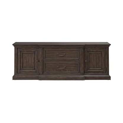 Paradise Valley - 78" Entertainment Console - Dark Brown