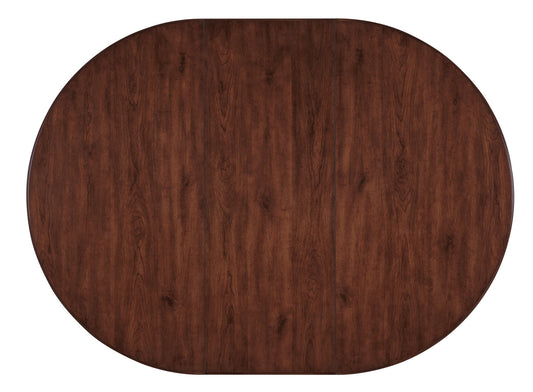 Charleston - Round Pedestal Dining Table With 1-20" leaf - Dark Brown