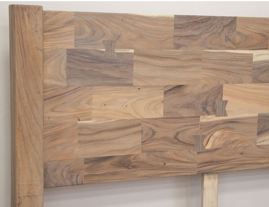 Natural Parota - King Headboard - Brown Cappuccino