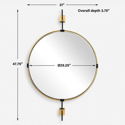 Guardrail - Round Mirror - Gold