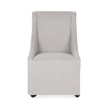 Warwick - Upholstered Rolling Dining Chair