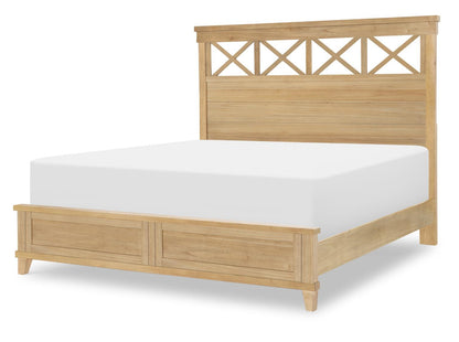 XXX's And OOO's - King / California King X Panel Headboard - Amber