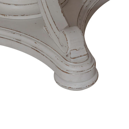 Magnolia Manor - Round Pedestal Table Base - Antique White