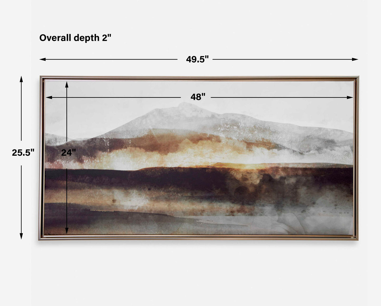 Splash Of Land - Framed Canvas