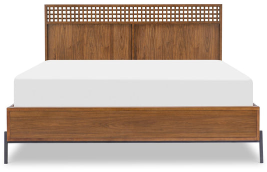 Midland - Queen Panel Headboard - Warm Amber