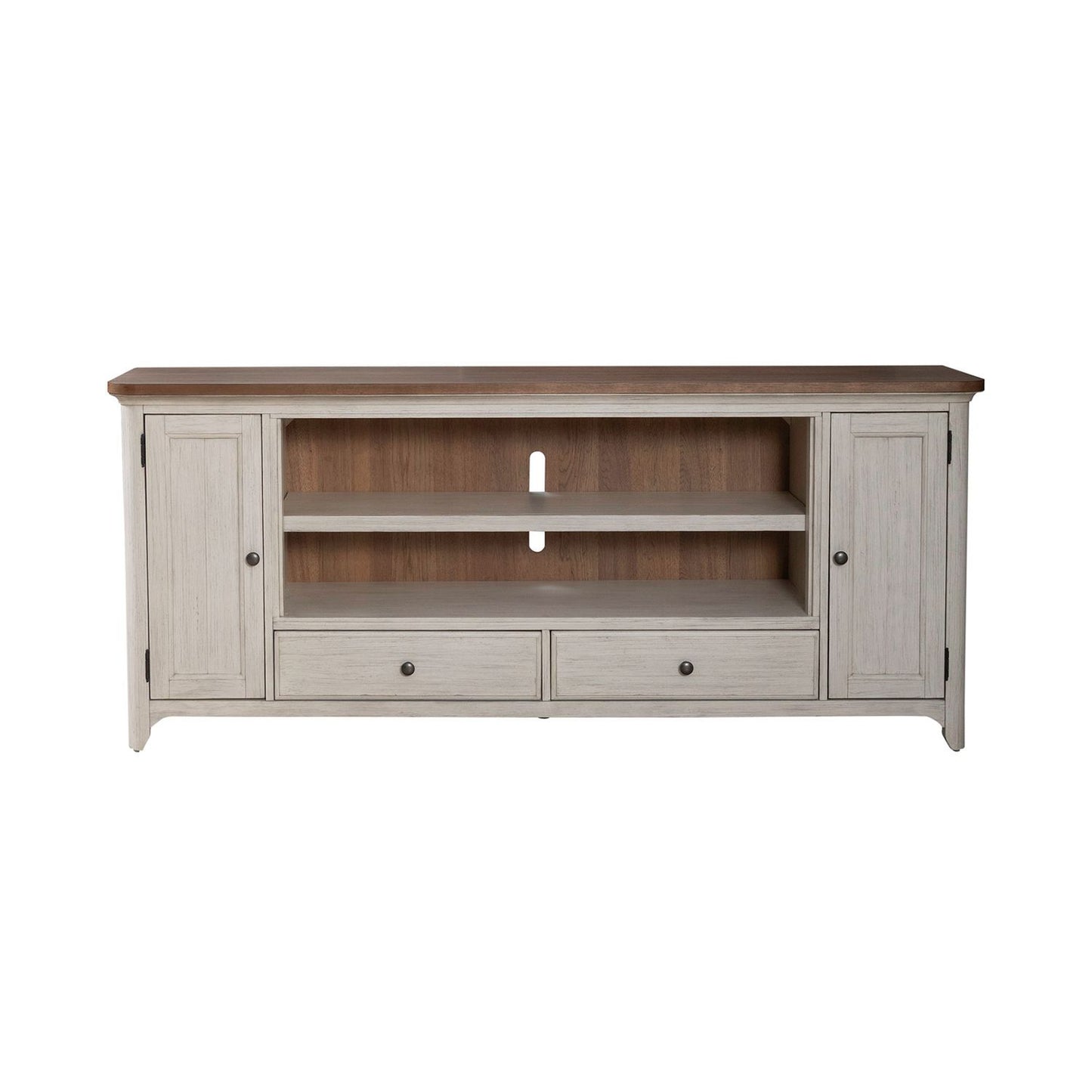 Fireplace TV Consoles - 80" Fireplace TV Console FTS - Brown