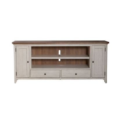 Fireplace TV Consoles - 80" Fireplace TV Console FTS - Brown