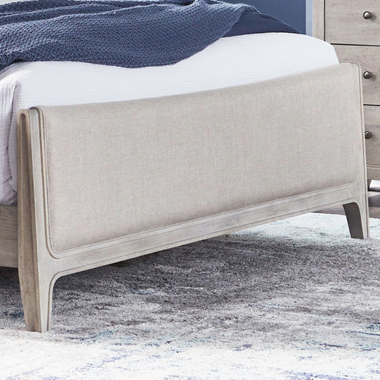 New Haven - Queen Upholstered Panel Footboard - White