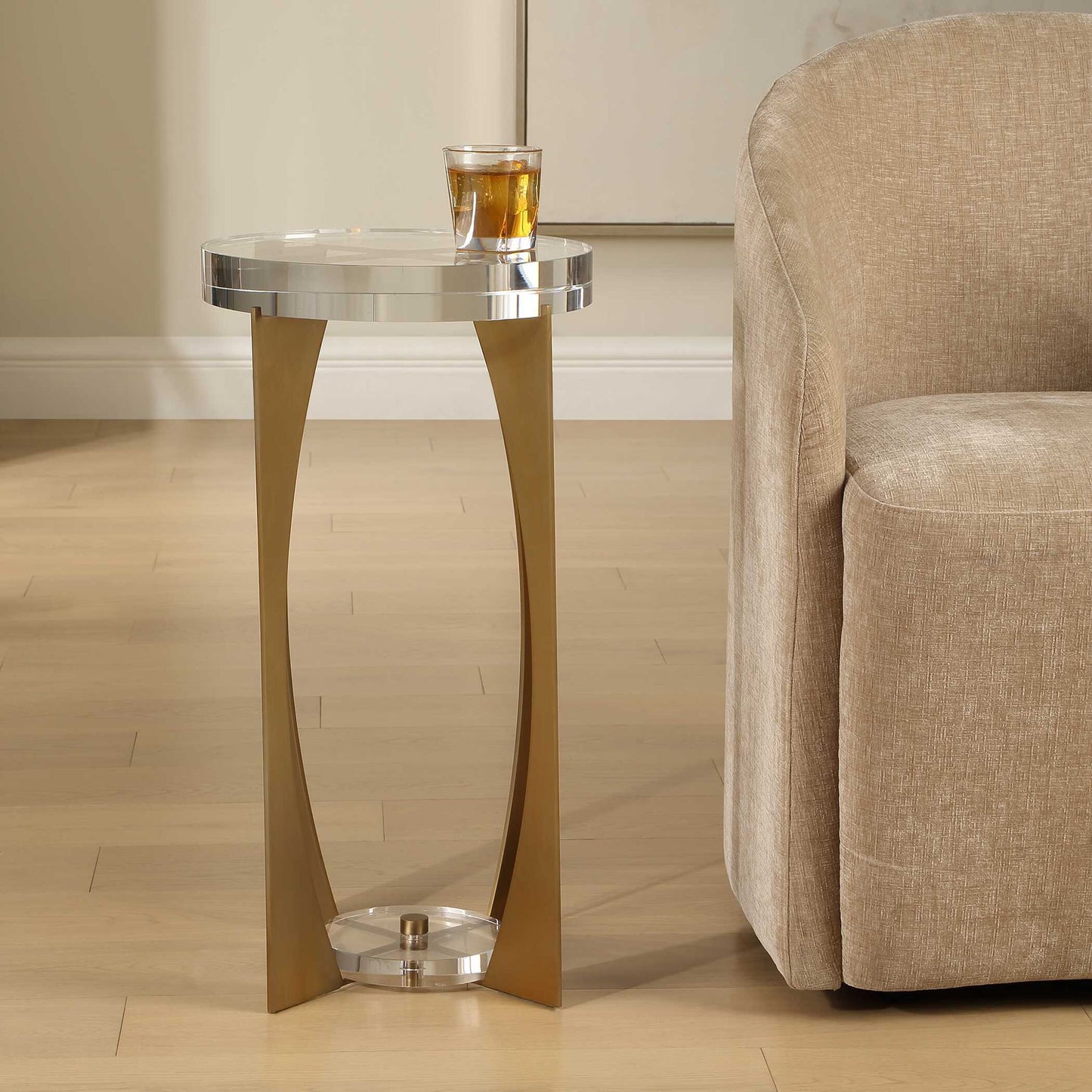 Kolkata - Accent Table - Brass