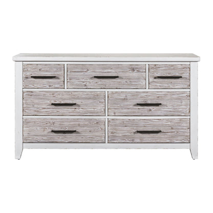 Backroads - 7 Drawer Dresser - White