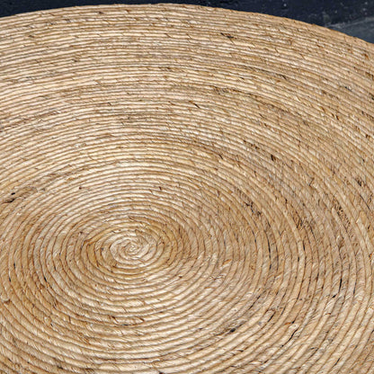Rora - Woven Round Coffee Table - Light Brown