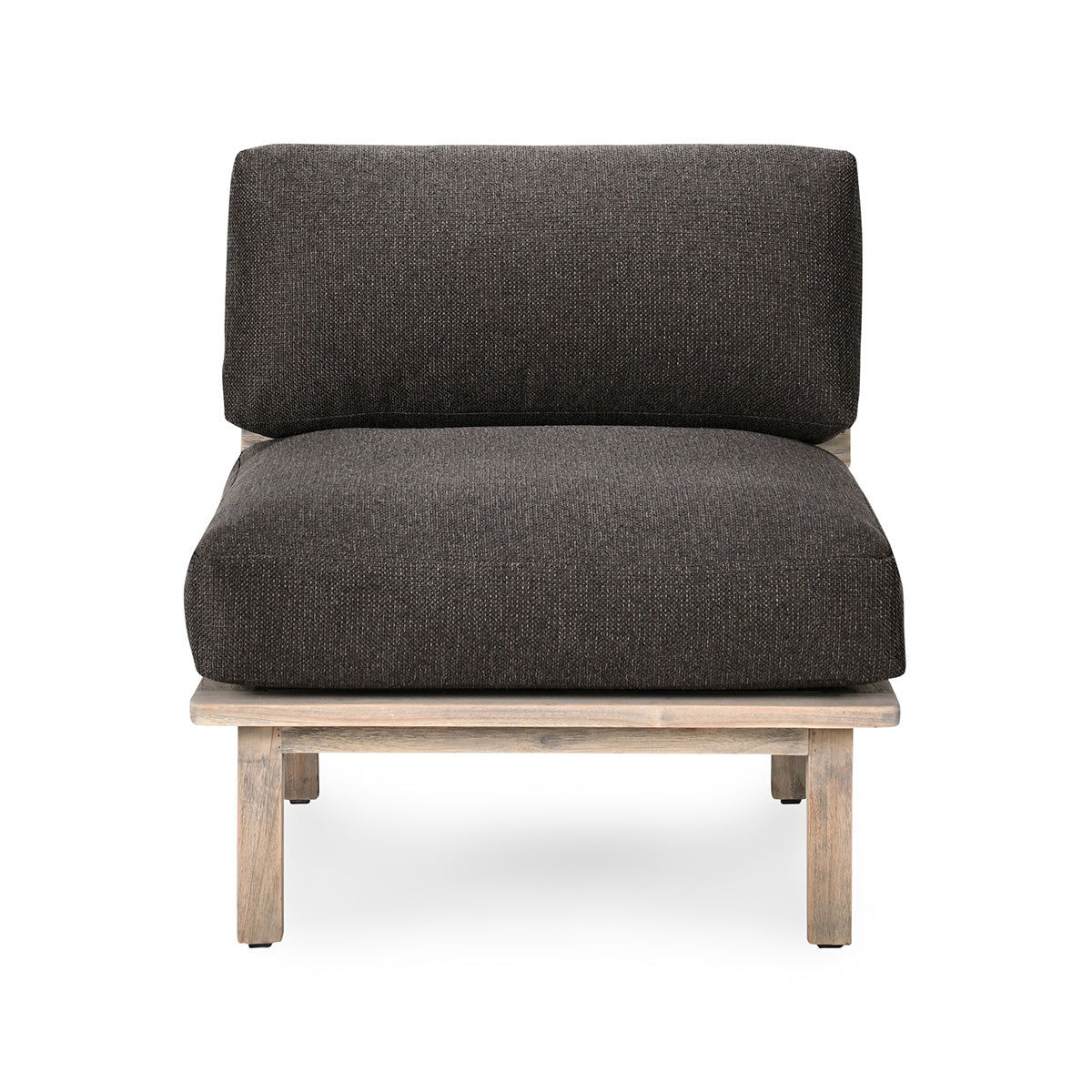 Podium - Outdoor Armless Chair - Dark Gray