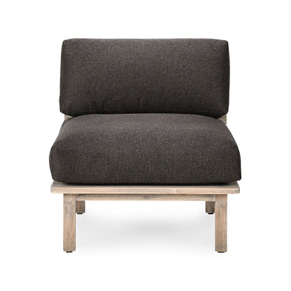 Podium - Outdoor Armless Chair - Dark Gray