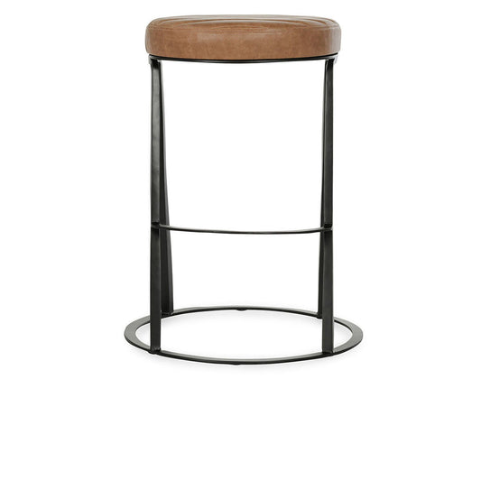 Sawyer - Leather Counter Stool - Chestnut Brown