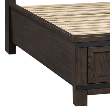 Thornwood Hills - Storage Bed Rails - Dark Brown