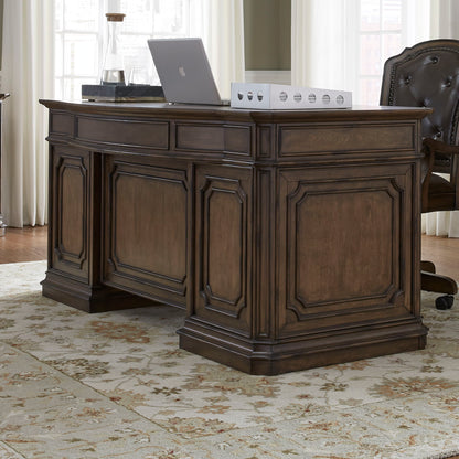 Amelia - Jr Executive Desk Base - Dark Brown