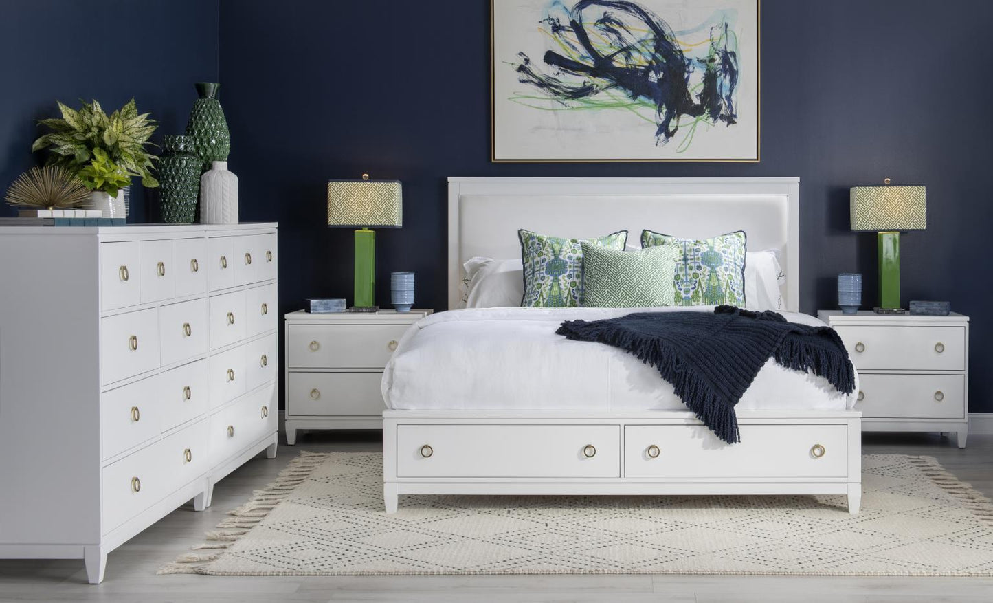 Summerland - Queen Panel Headboard - White
