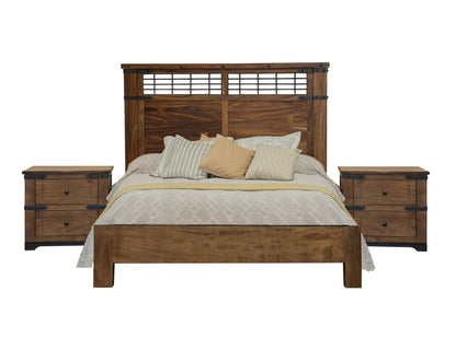 Parota - Queen Footboard & Rails - Cinnamon Brown