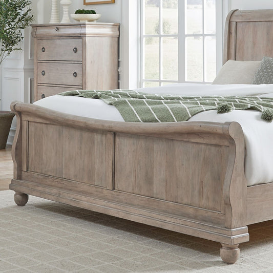 Rustic Traditions - Queen Sleigh Footboard - Brown