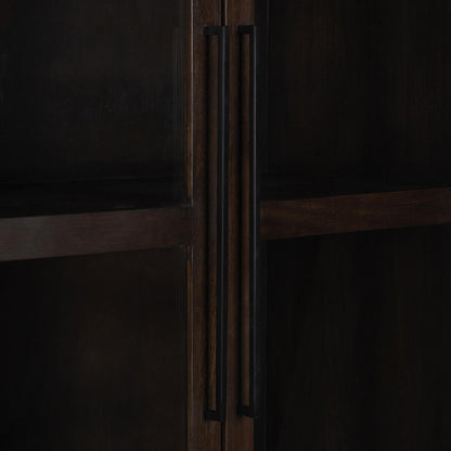 Rogers - Solid Wood Tall Cabinet - Brown