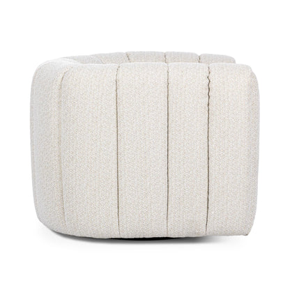 Lexa - Upholstered Swivel Chair - Cream