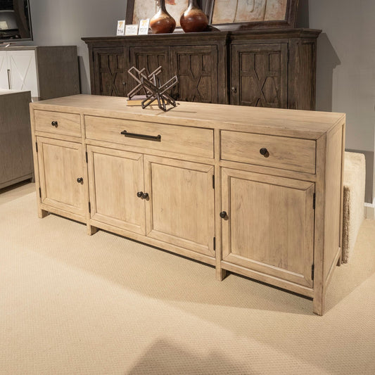 Proximity Place - 82" TV Console - Barley Buff