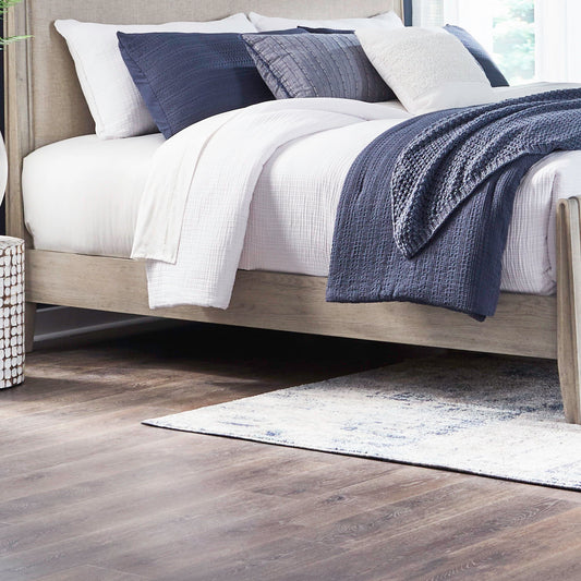 New Haven - California King Upholstered Bed Rails - White