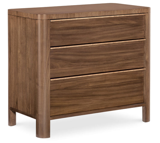 Eleana - Three Drawer Nightstand - Medium Wood