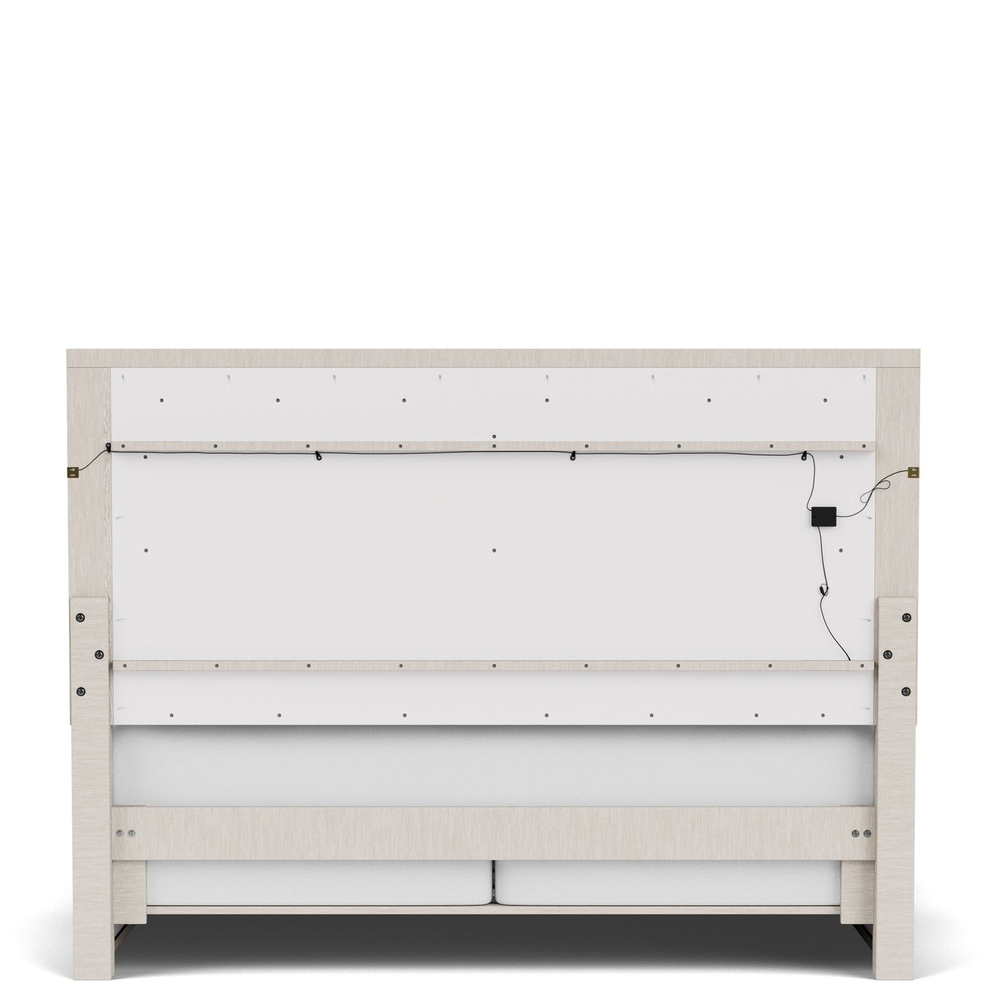 Alexis - King Upholstered Panel Headboard - Latte Essence