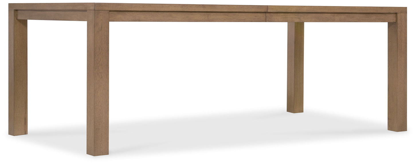Sonnet - Rectangular Dining Table With One 18" Leaf - Dark Gray