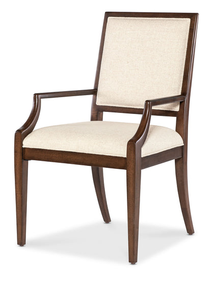 Archives - Upholstered Arm Chair - Beige / Brown