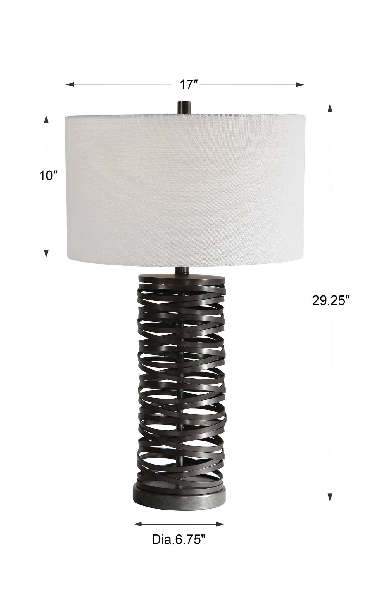 Alita - Table Lamp - Rust Black