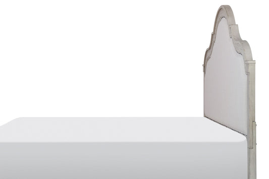 Belhaven - Queen Upholstered Headboard - Pearl Silver