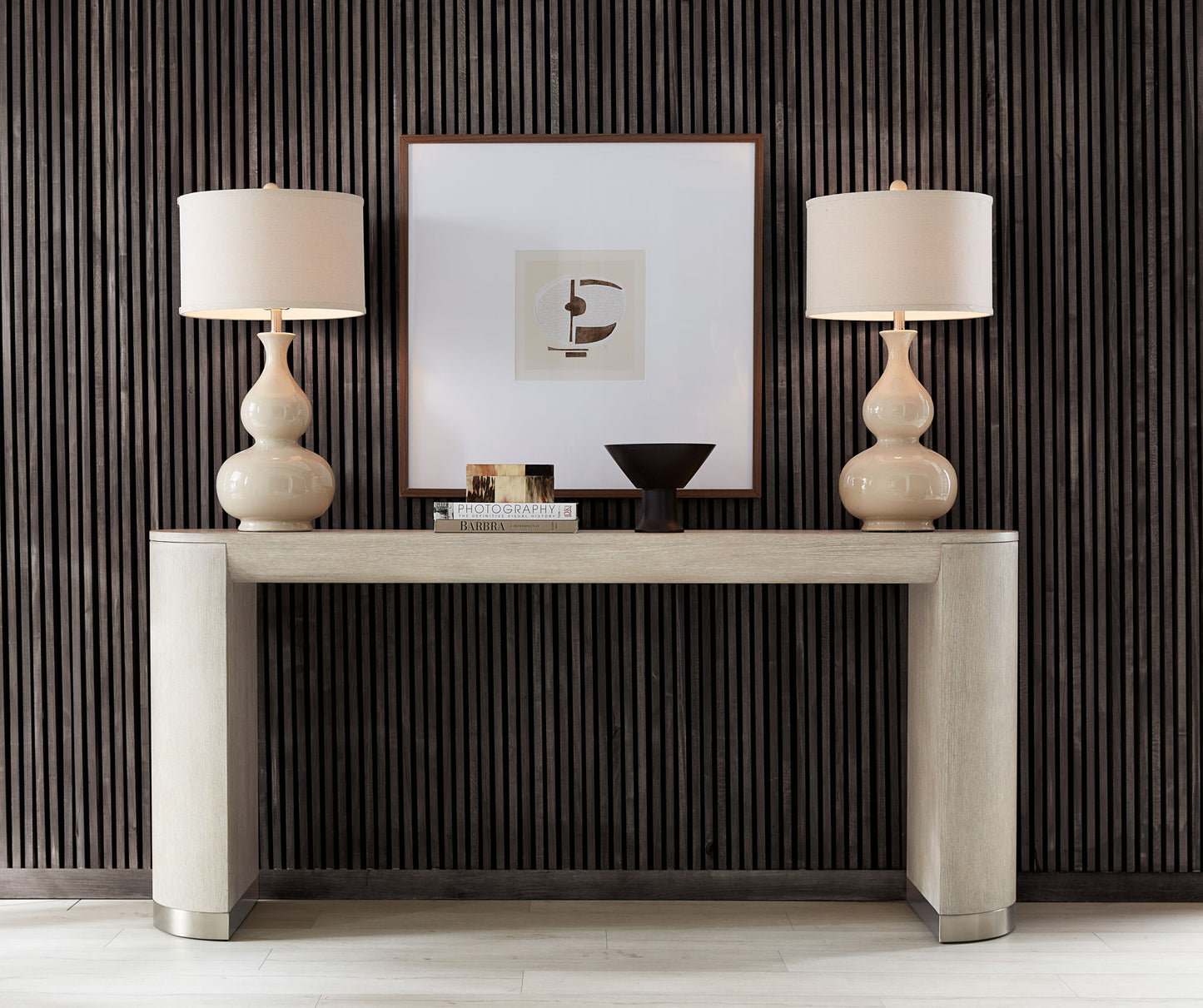 Modern Mood - Wood Console Table - Beige