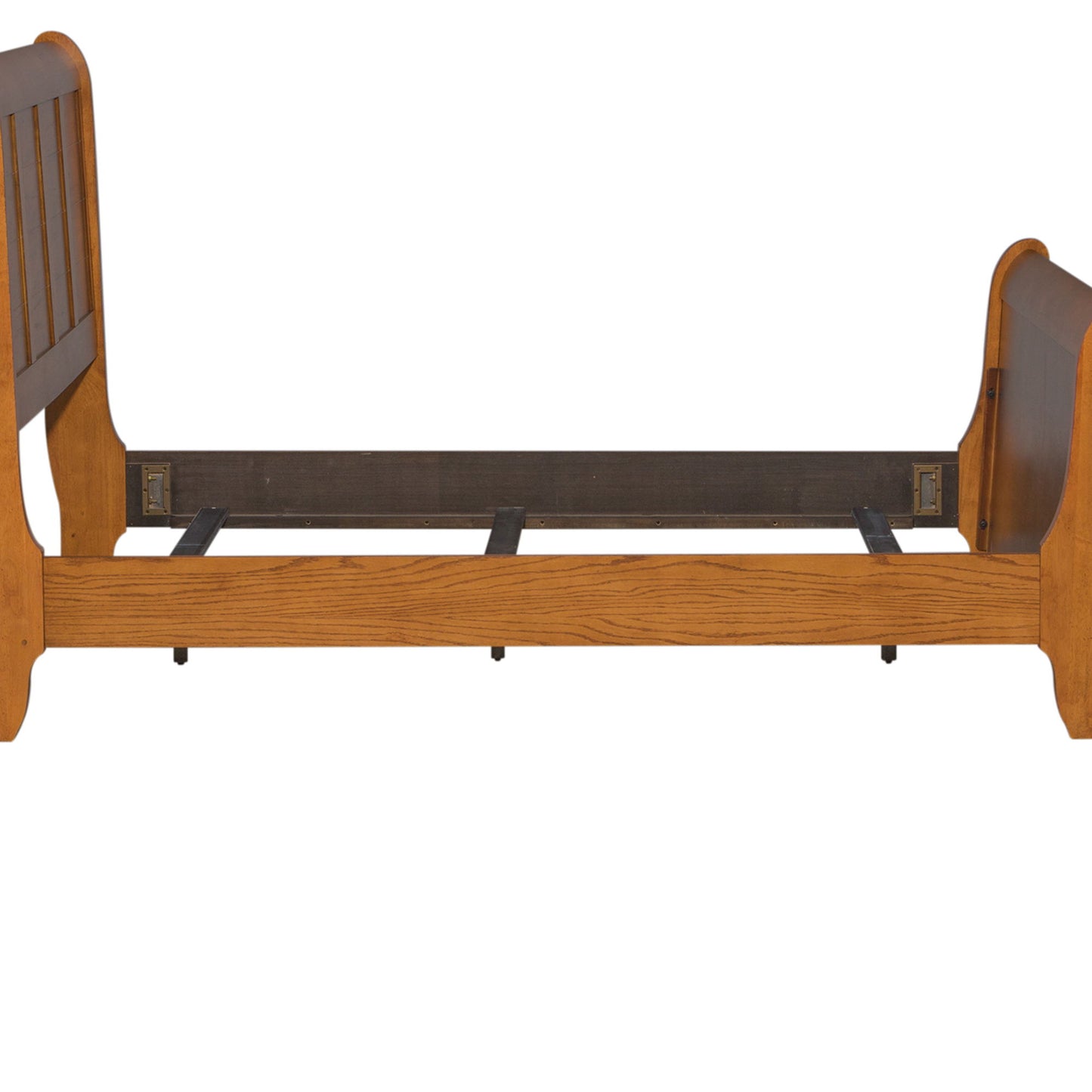 Grandpas Cabin - Full Sleigh Rails & Slats - Light Brown