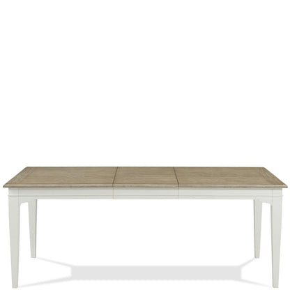 Myra - Rectangular Leg Dining Table - Natural / Paperwhite