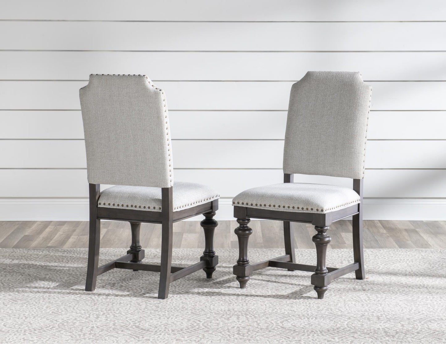 Kingston - Upholstered Side Chair (Set of 2) - Sandalwood Brown / Dark Sable