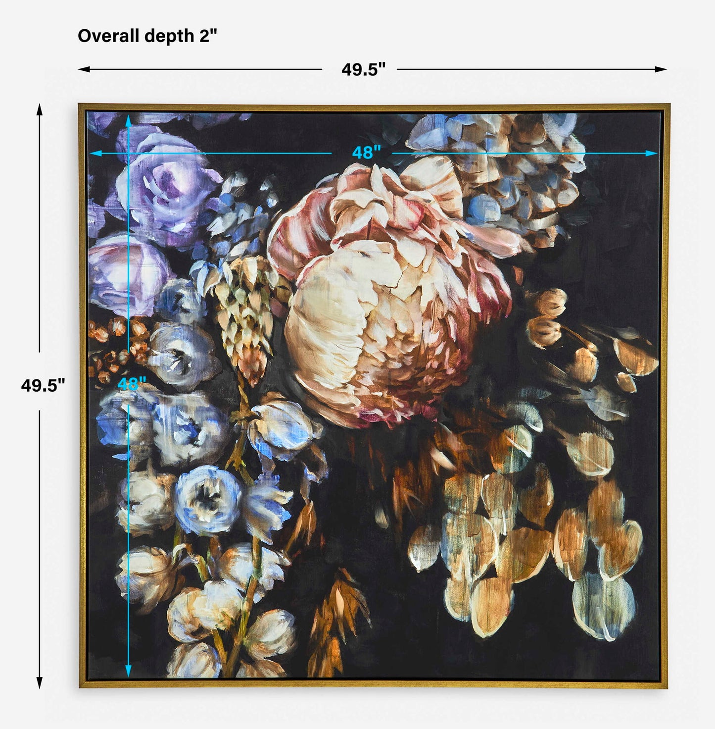 Natural Wonder - Framed Floral Art - Blue